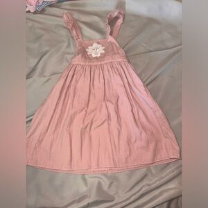 Girls 5t Victoria Beckham Target pink dress with adjustable straps